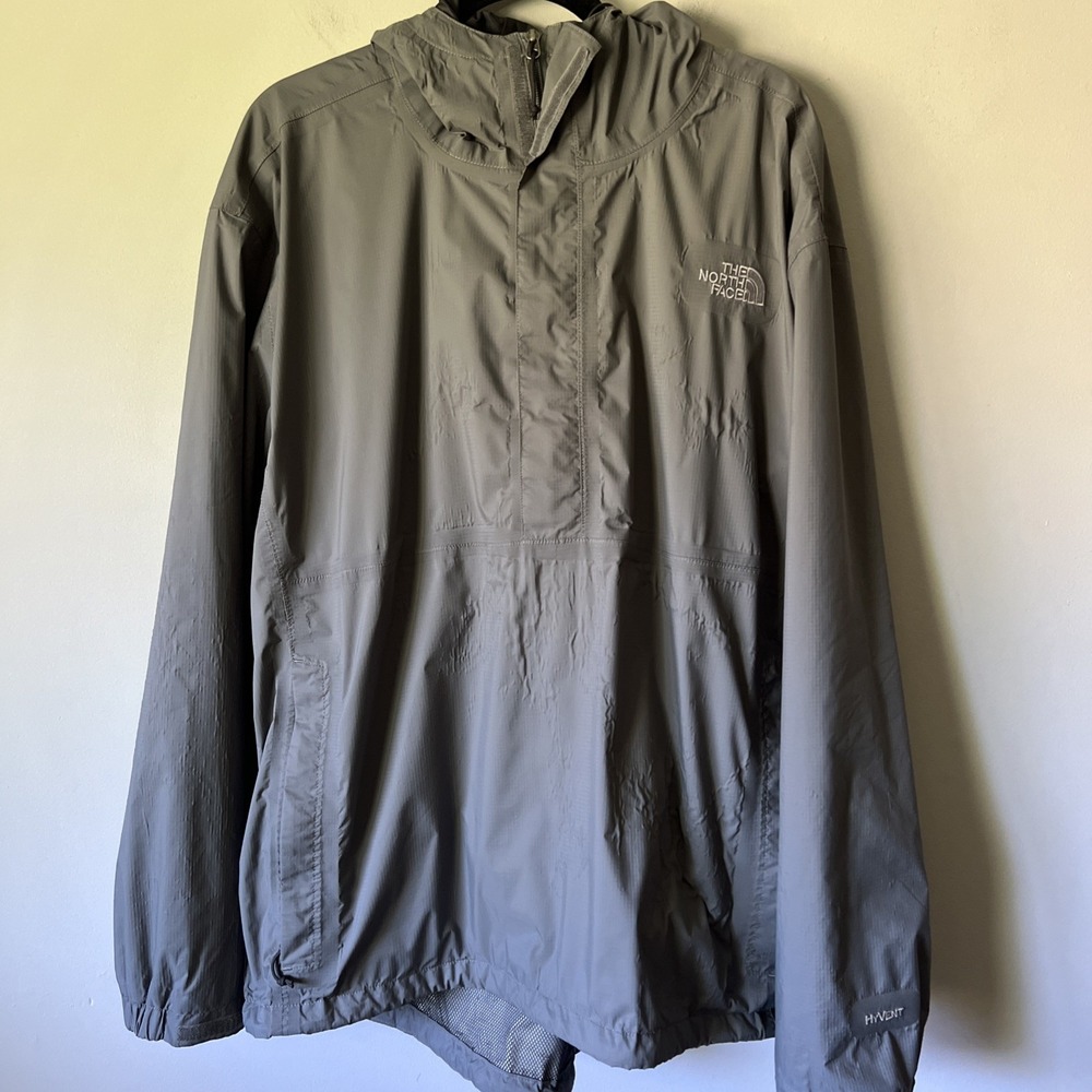 The North Face Hyvent 1/2 Zip Windbreaker Men's Size XL Gray Wind Shell
